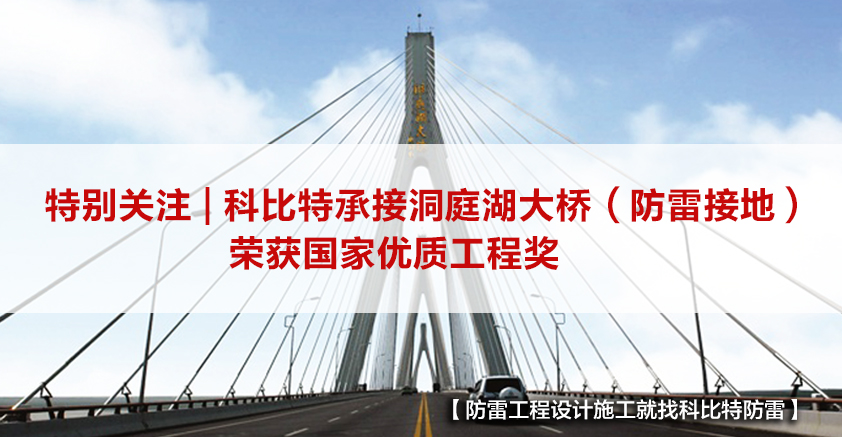 LD.COM防雷承接的洞庭湖大桥（防雷接地）荣获国家优质工程奖